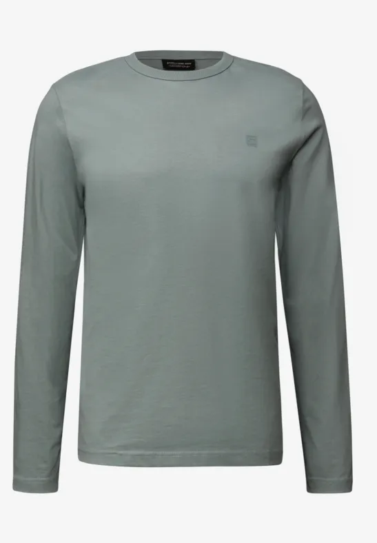 T-shirt à manches longues doux silver green