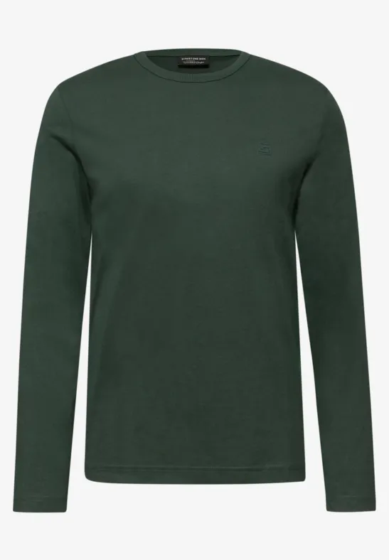 Miękka koszulka z długim rękawem soft olive green