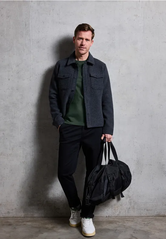 Miękka koszulka z długim rękawem soft olive green