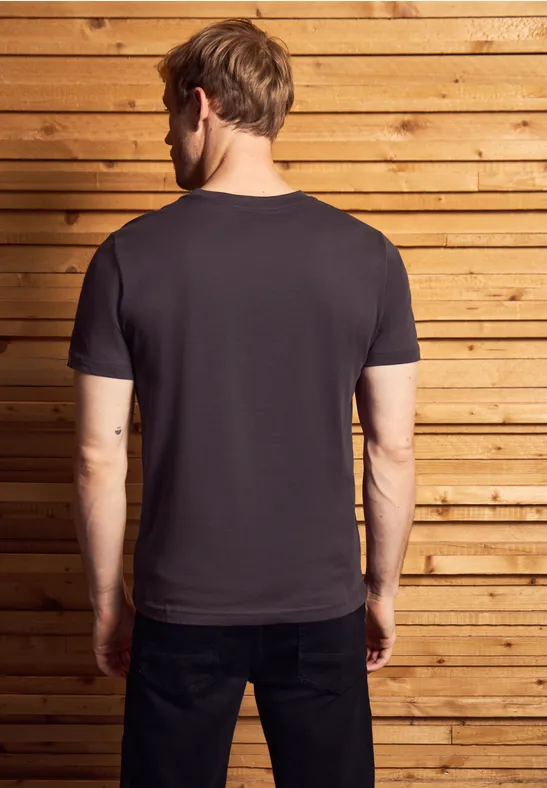 T-Shirt mit Print bordeaux red