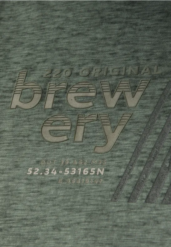 T-Shirt im Washed-Look dark olive green