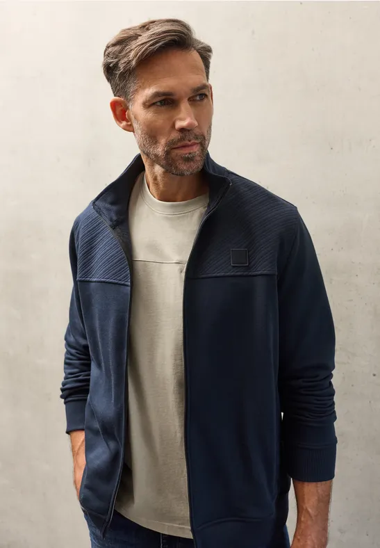 T-Shirt mit Brusttasche granite beige