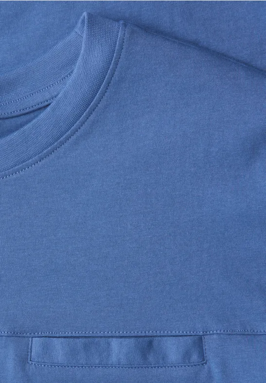 T-shirt avec poche poitrine authentic blue