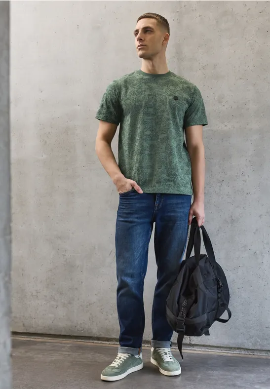 T-shirt à motifs timeless green