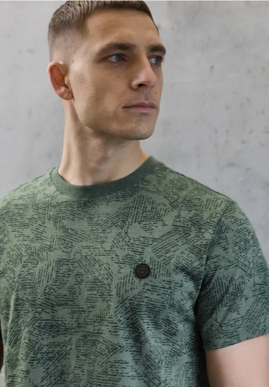 T-shirt à motifs timeless green