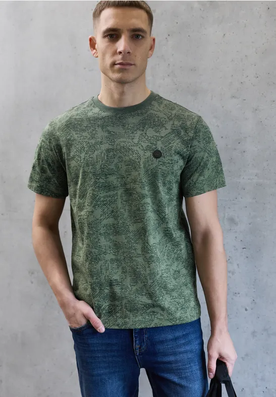 T-shirt à motifs timeless green