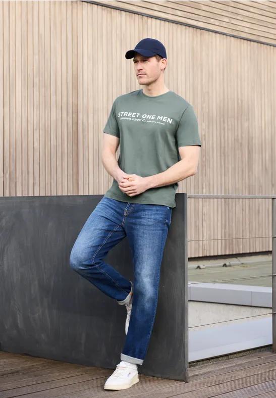 Koszulka z nadrukiem logo dusty mint