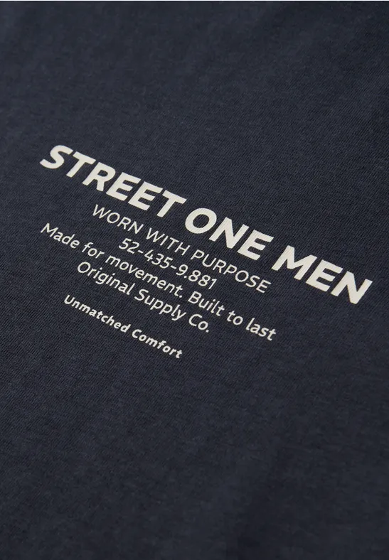 T-shirt avec logo imprimé dark ink blue