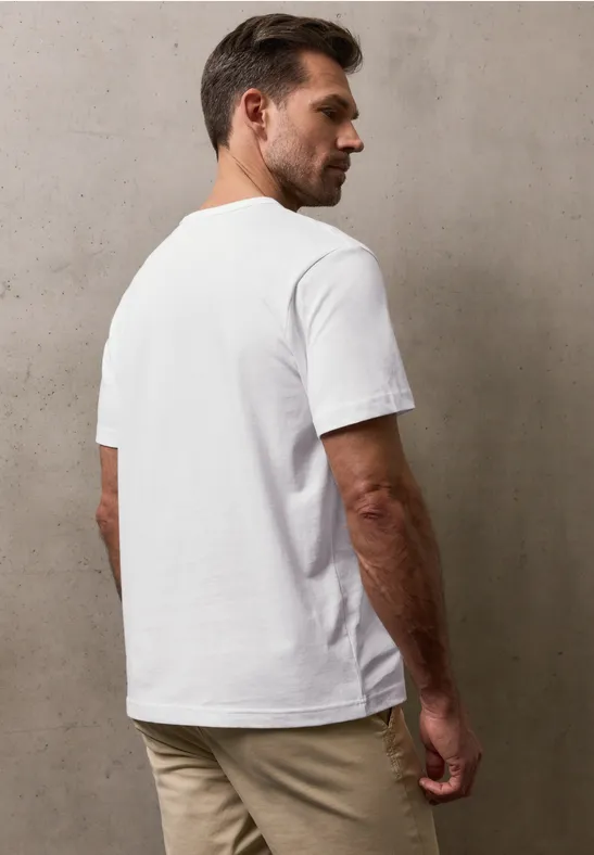 T-Shirt mit kleinem Print bright white