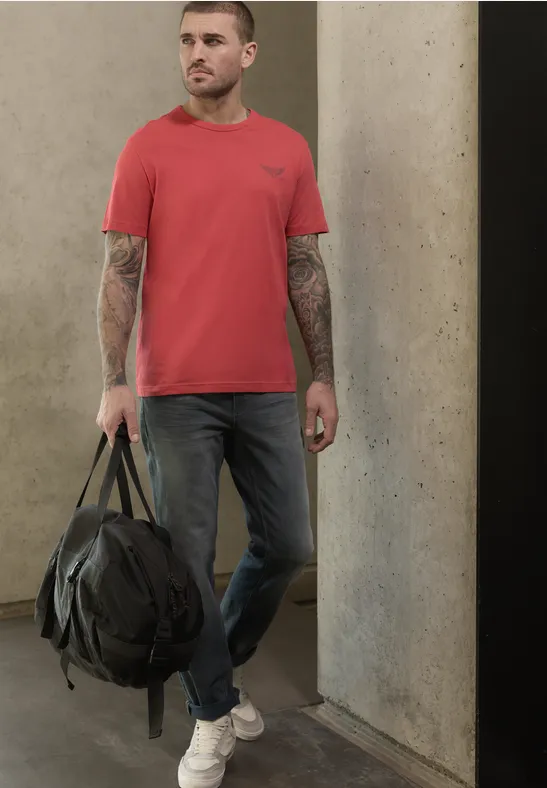 T-shirt avec petit imprimé dull coral