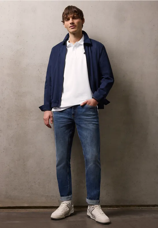 Basis poloshirt bright white