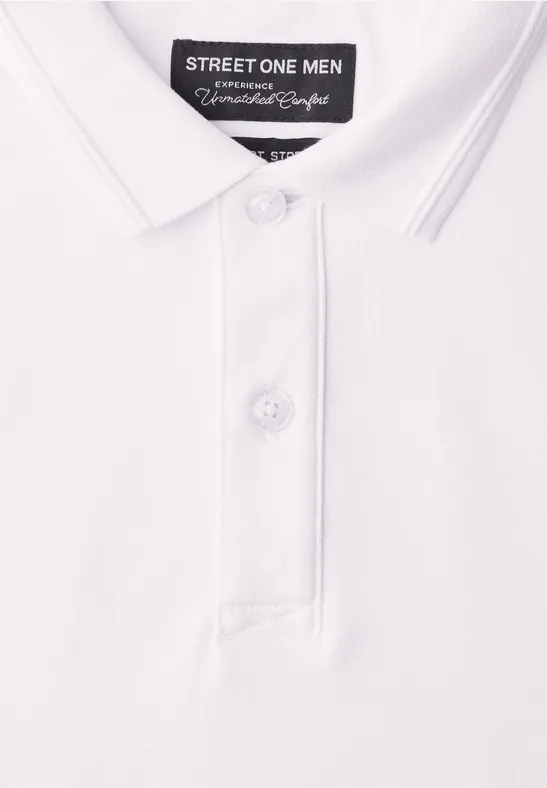Basis poloshirt bright white