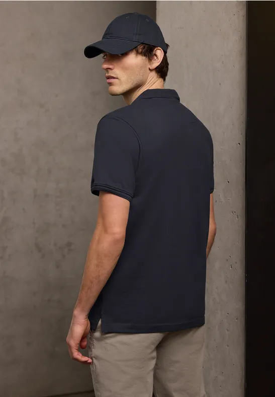 Komfort Stretch Poloshirt dark ink blue