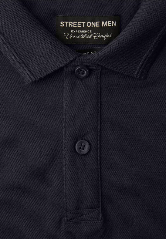 Komfort Stretch Poloshirt dark ink blue