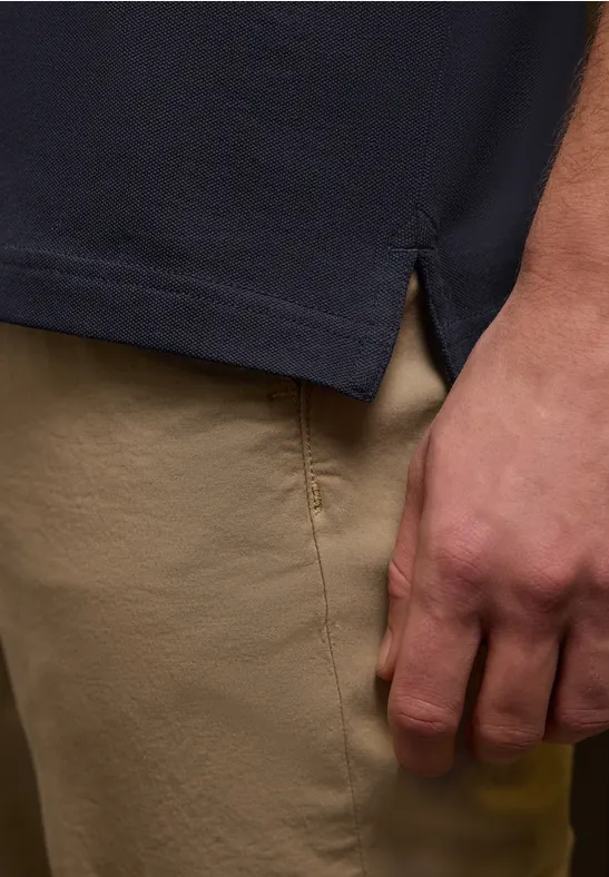 Komfort Stretch Poloshirt dark ink blue