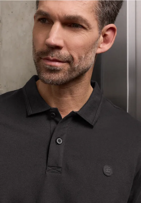 Polo de base basic black