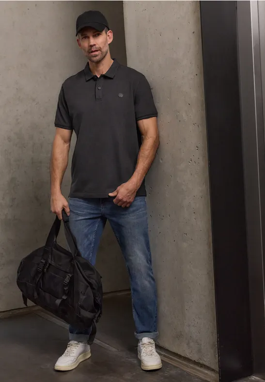 Polo de base basic black