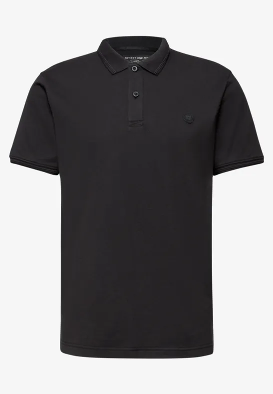 Polo de base basic black