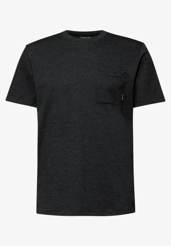 T-Shirt mit Brusttasche basic black