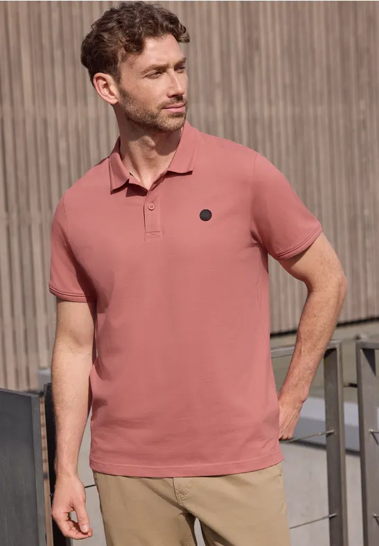 Polo confort basique sunrise red
