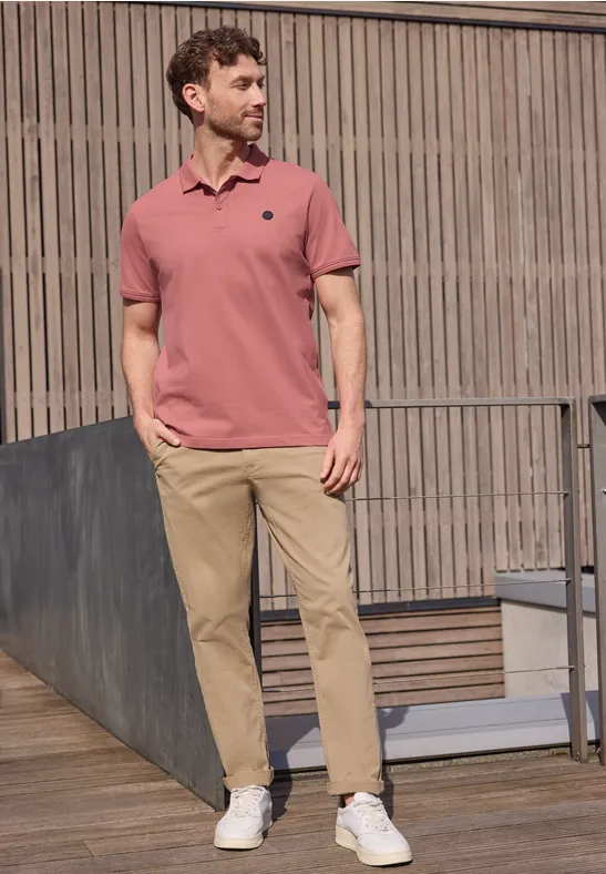 Polo confort basique sunrise red