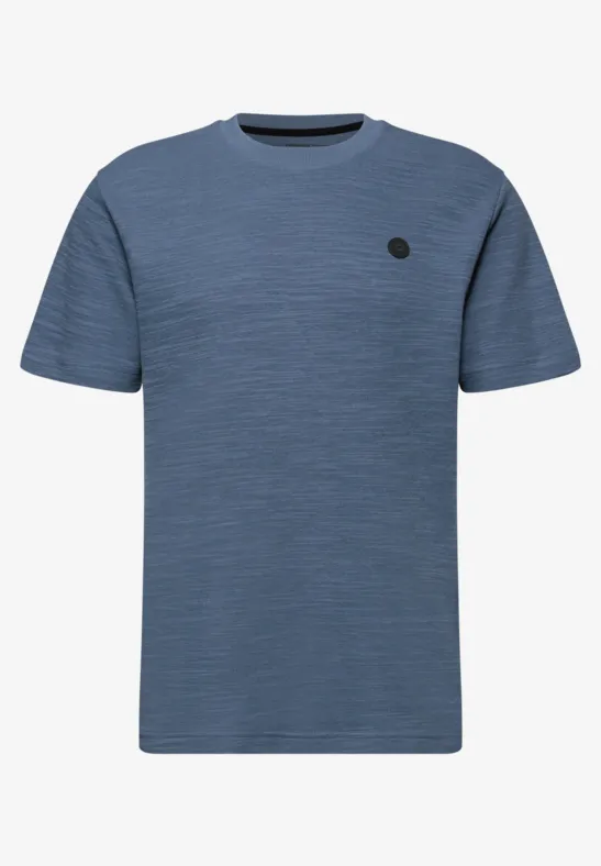 Cosy Slub T-Shirt mit Struktur ocean blue