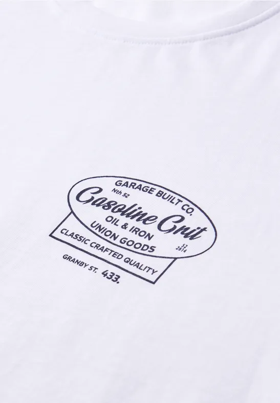 Shirt met borstprint bright white