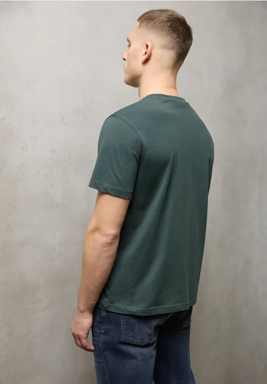 T-Shirt mit Frontprint sea green