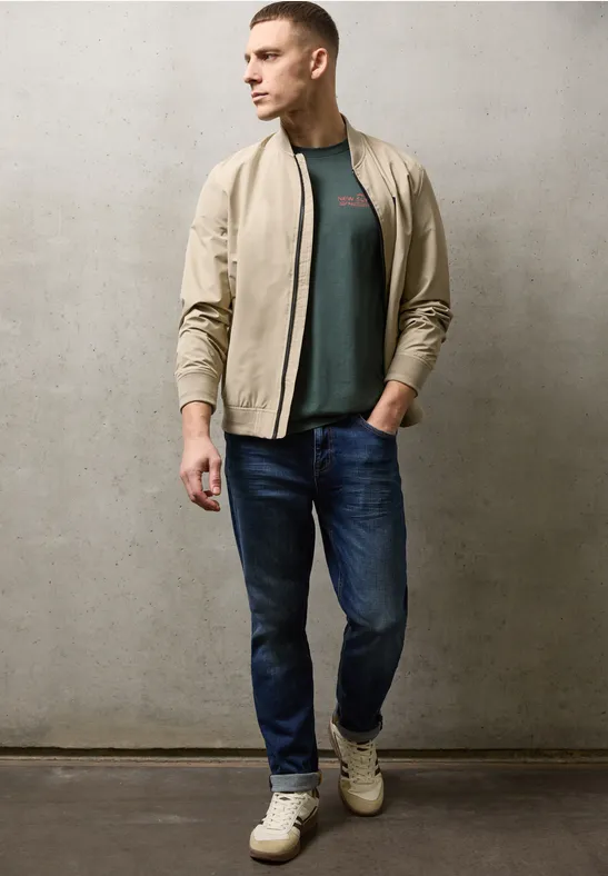 T-Shirt mit Backprint sea green