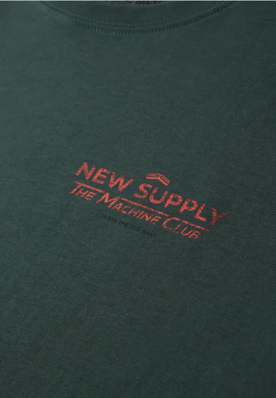 T-Shirt mit Backprint sea green