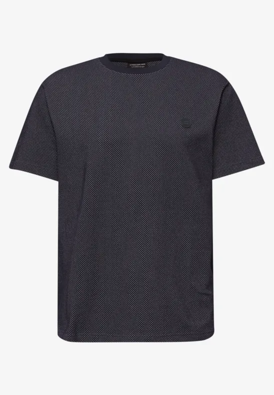 T-Shirt mit Struktur dark ink blue