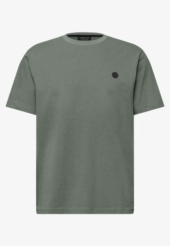 T-Shirt mit Struktur dusty mint