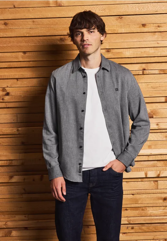 Chemise avec structure two-tone null