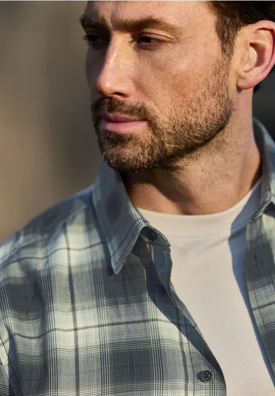 Kariertes Hemd timeless green