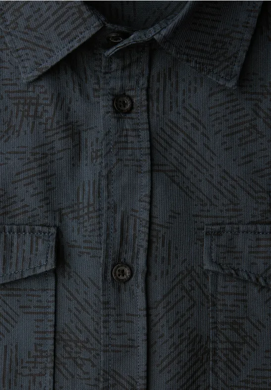 Chemise à motifs nocturnal blue