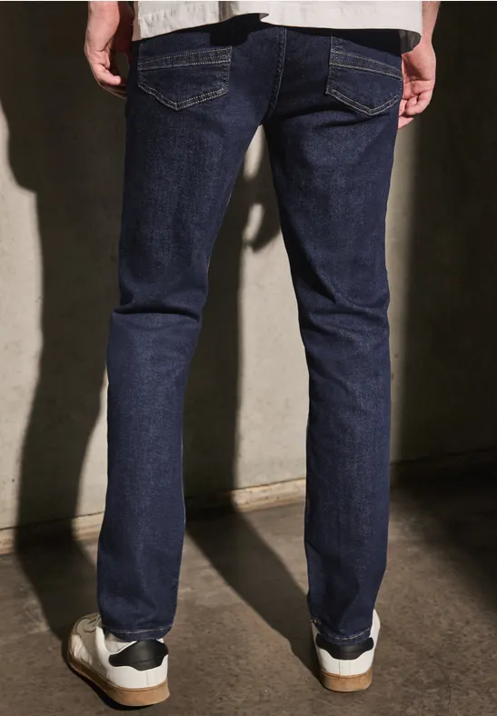 Jean coupe slim dark blue rinsed wash