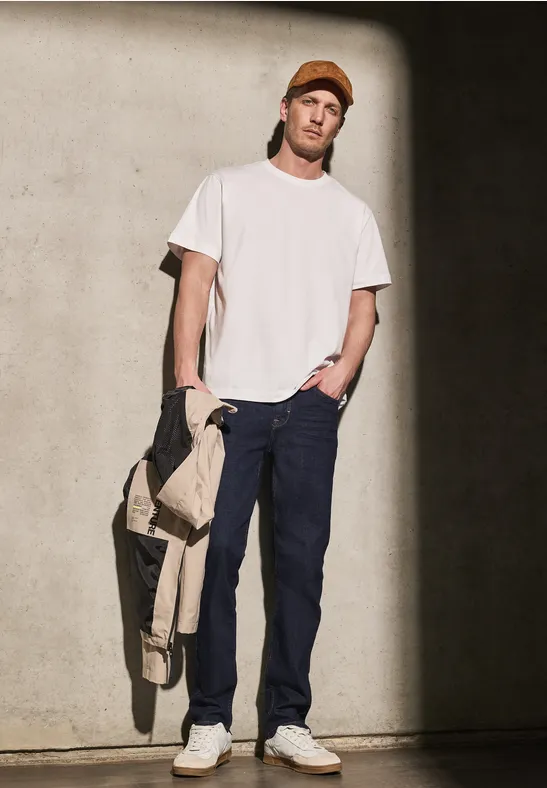 Jean coupe slim dark blue rinsed wash