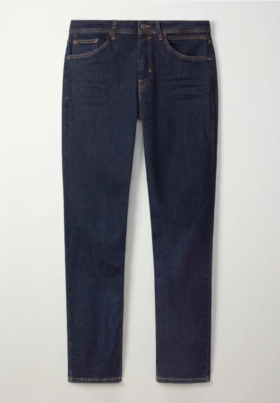 Jean coupe slim dark blue rinsed wash