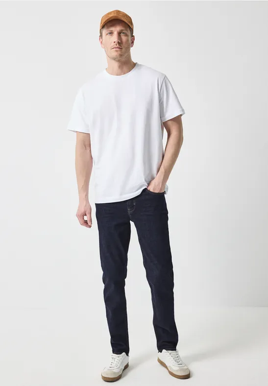 Jean coupe slim dark blue rinsed wash