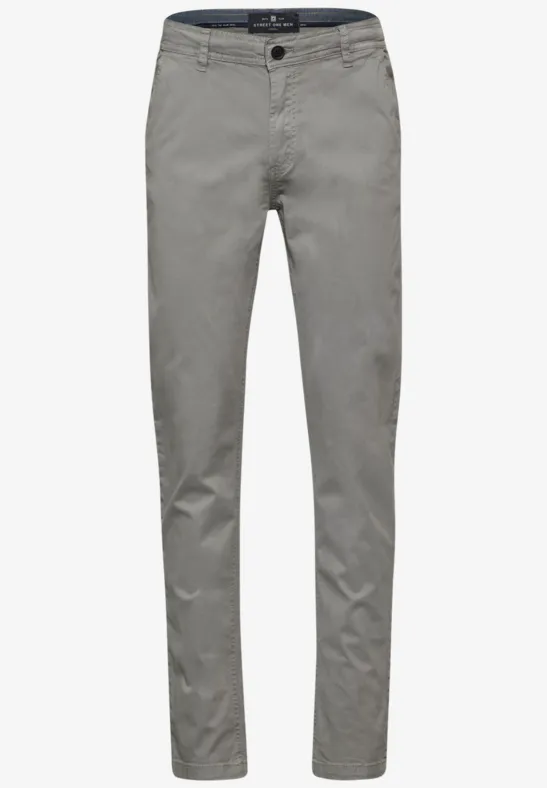 Klassische Chino steel grey