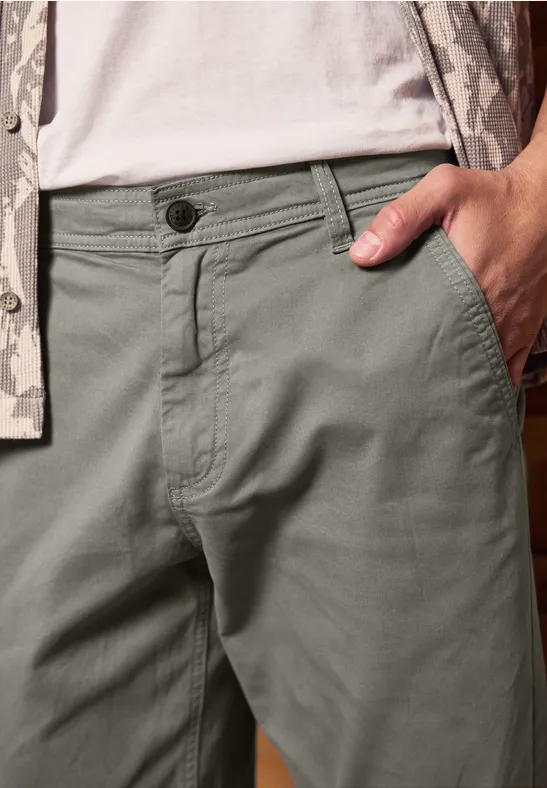 Klassische Chino steel grey