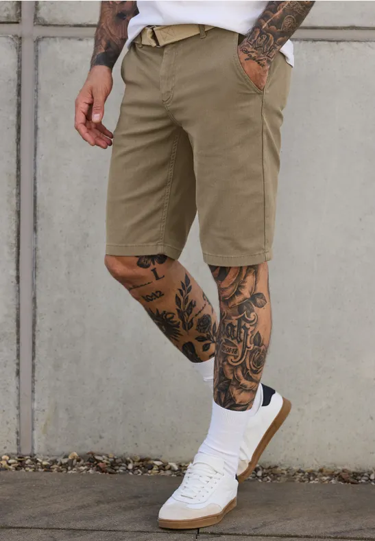 Chinoshorts mit Struktur coast sand