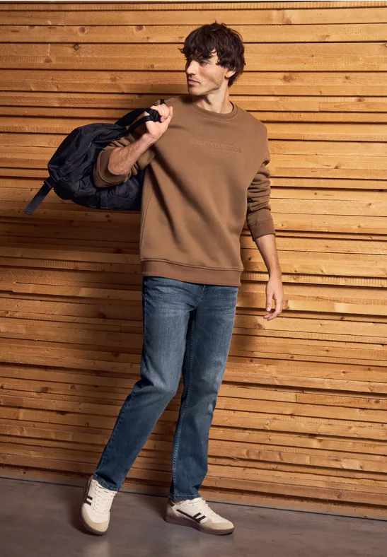 Straight Legs jeans dark blue wash