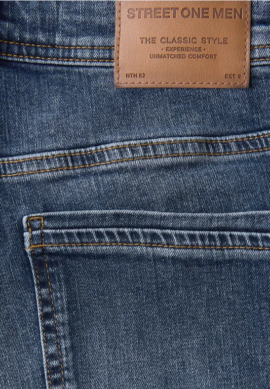 Straight Legs jeans dark blue wash