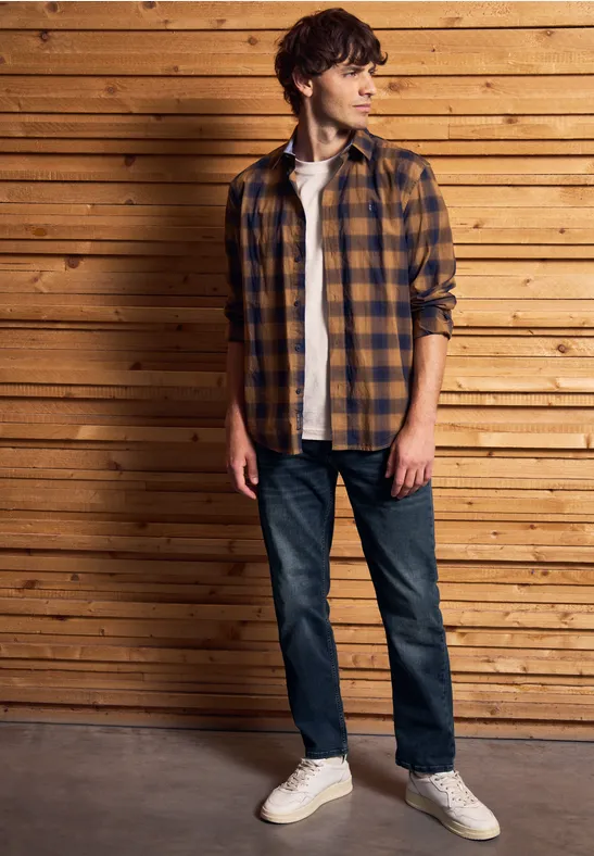 Regular Fit jeans blue overdyed black wash