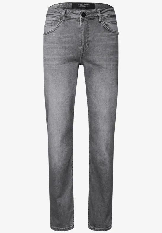 Straight Leg Jeans mid grey wash