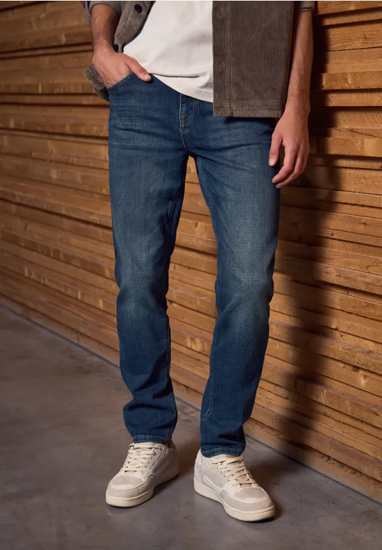 Regular Fit jeans indigo blue wash