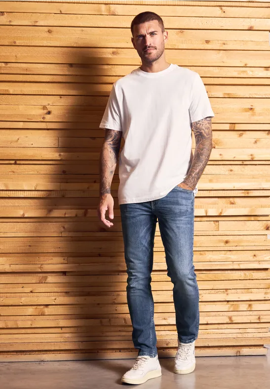 Slim Fit Jeans dark blue wash