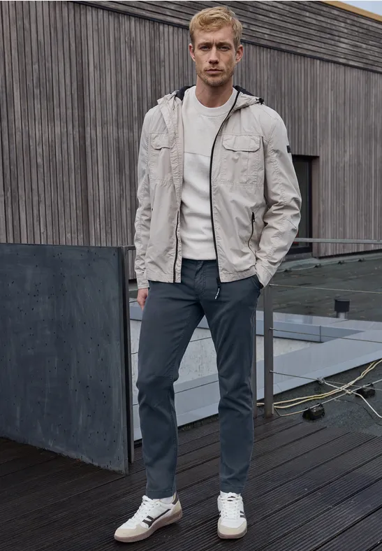 Chino souple au look délavé dark sky blue