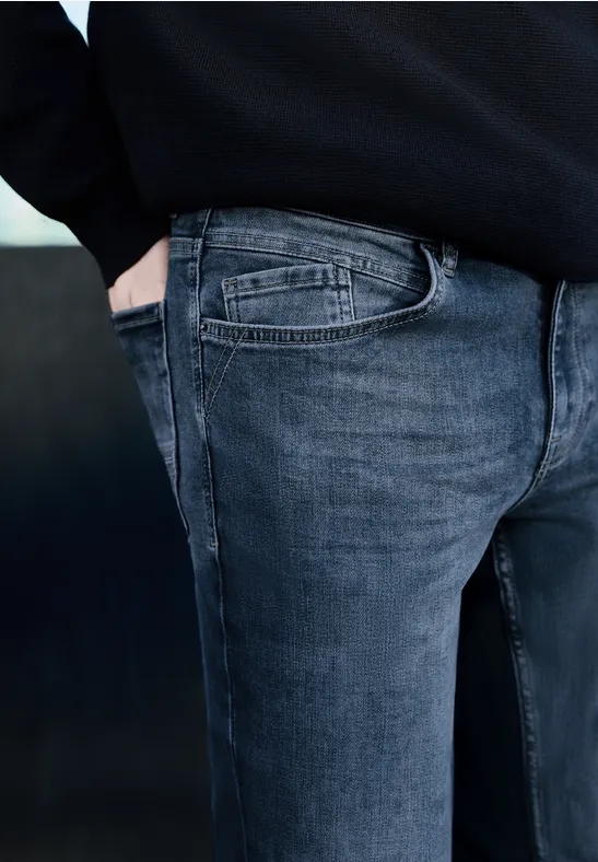 Regular Fit Jeans soft greencast random wash